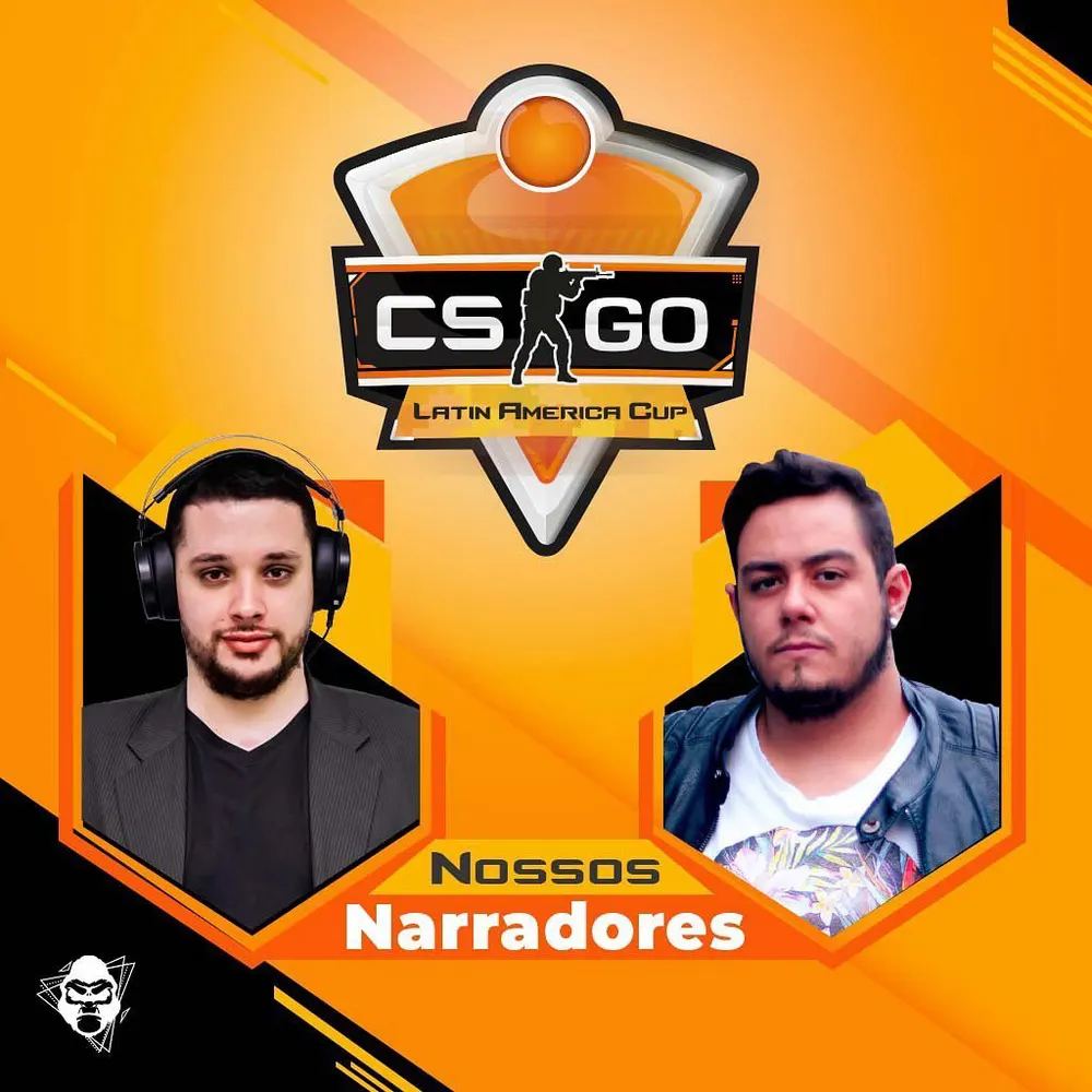 Post de apresentação dos narradores do campeonato